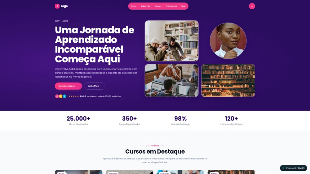 Captura de tela do site Loja Ecomerce